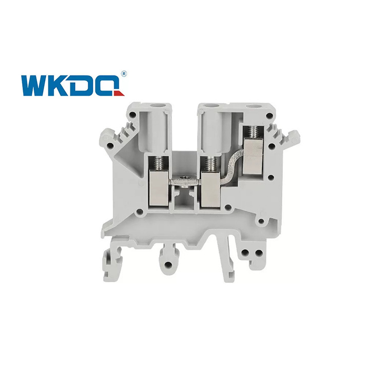 JUK5 TWIN Din Rail Power Terminal بلوك النحاس والمواد المعدنية الفولاذية