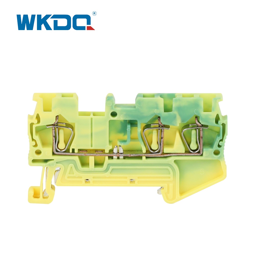 ST1.5-Tw-PE 1.5mm2 كتلة طرفية أرضية بقفص زنبركي بدون براغي PE