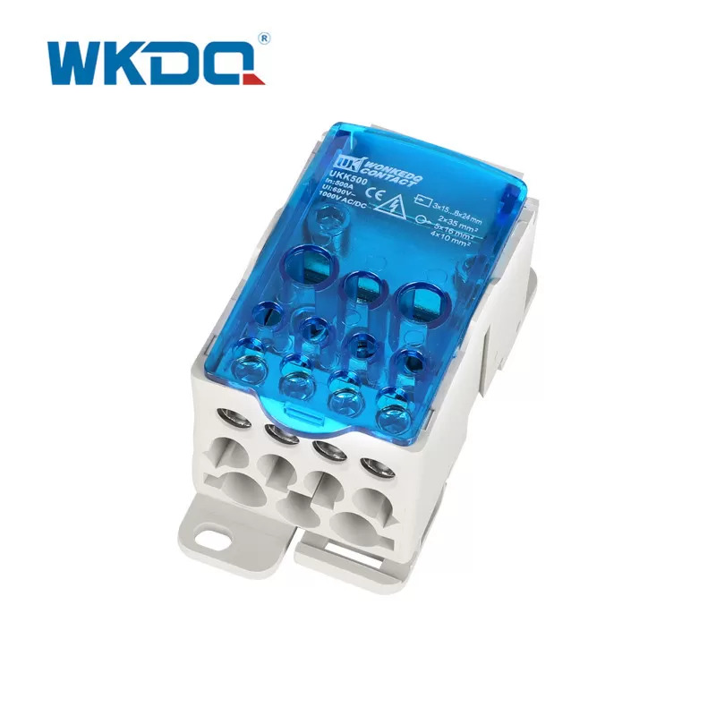 UKK Din Rail توزيع الطاقة بلوك Box UKK 500A 54mm Installation Hole